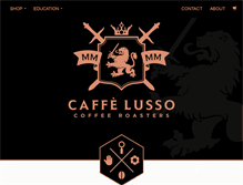 Tablet Screenshot of caffelusso.com